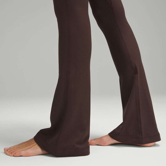 Lululemon Align Ribbed Mini-Flared Yoga Pant 25" Espresso - Picture 5 of 7